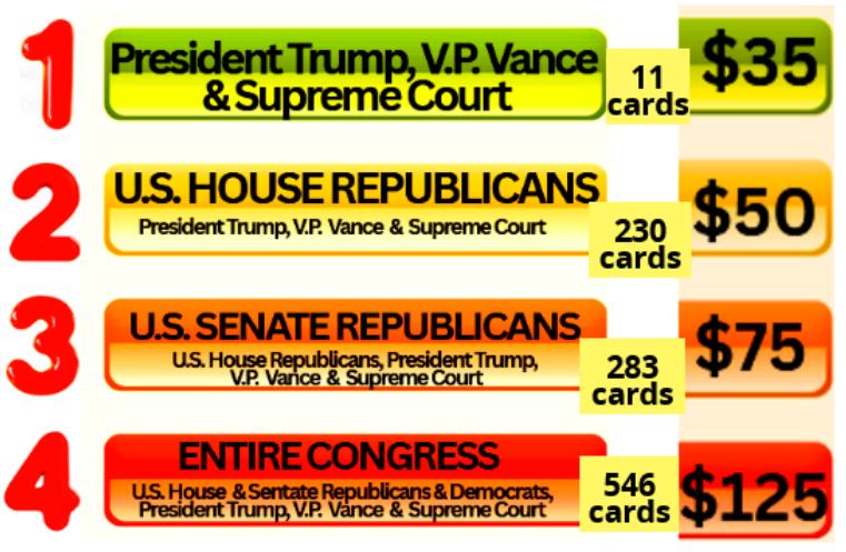 Order Cards Button and Totals